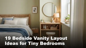 19 Bedside Vanity Layout Ideas for Tiny Bedrooms