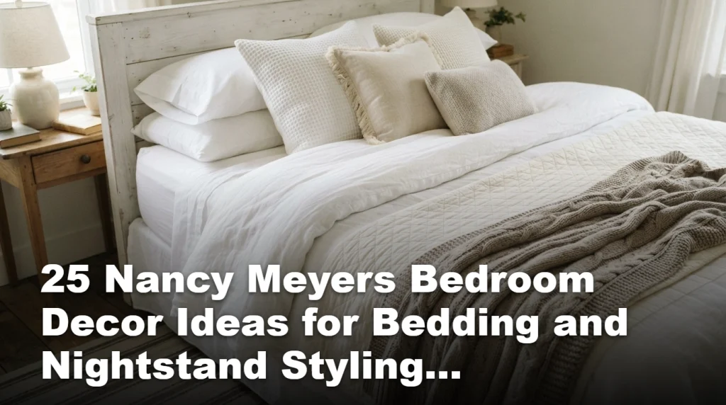 25 Nancy Meyers Bedroom Decor Ideas for Bedding and Nightstand Styling